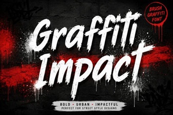 Applying Graffiti Impact Fonts in Your Designs