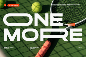 Explore Typography Creativity with One More Font