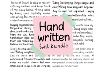 Handwritten Font Bundles for Creative Projects