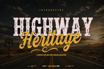 Designing Roads with Highway Heritage Font