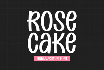 Elegant Rose Cake Fonts for Beautiful Designs