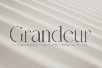 Grandeur Font: Classic Serif Elegance for Creative Design